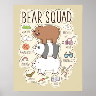 Wir Bare Bears - Bärenquad Journal Graphic Poster