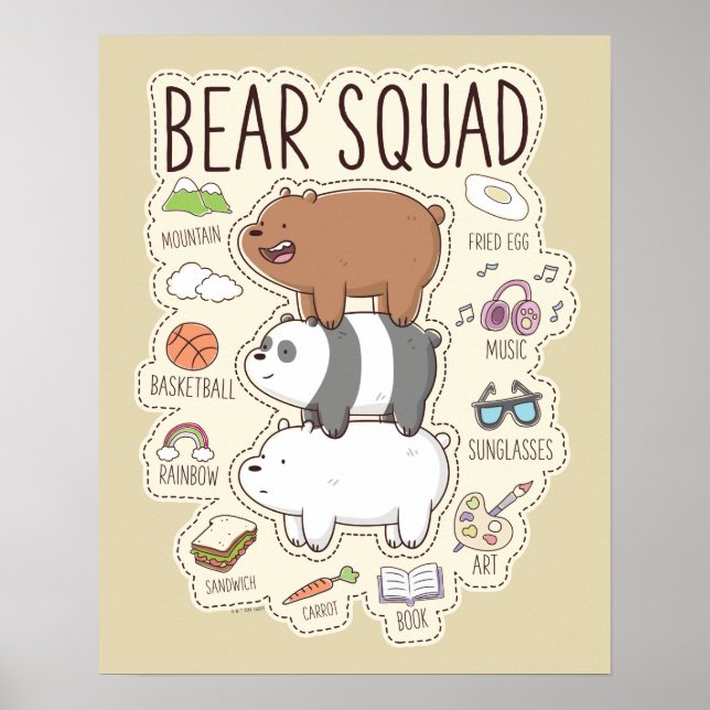 Wir Bare Bears - Bärenquad Journal Graphic Poster (Vorne)