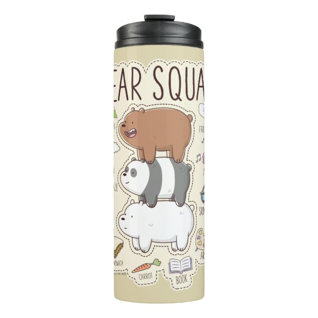 Wir Bare Bears - Bärenquad Journal Graphic Thermosbecher (Vorderseite)