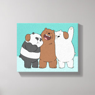 Wir Bare Bears Group Hug Leinwanddruck