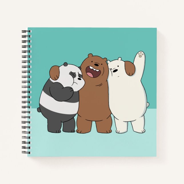 Wir Bare Bears Group Hug Notizbuch (Vorderseite)