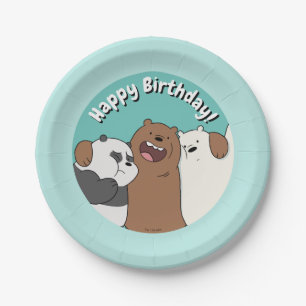 Wir Bare Bears Group Hug Pappteller
