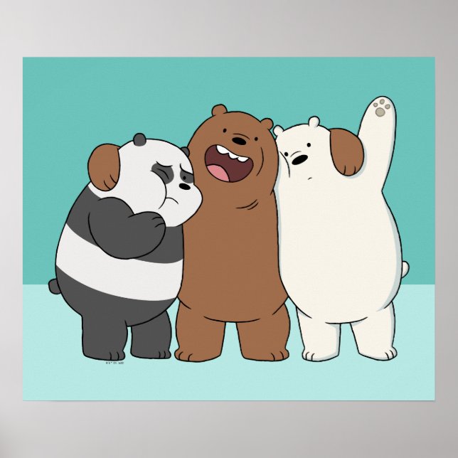 Wir Bare Bears Group Hug Poster (Vorne)