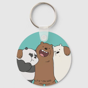 Wir Bare Bears Group Hug Schlüsselanhänger