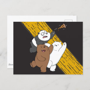 Wir Bare Bears - Letzte Pizza Slice Postkarte