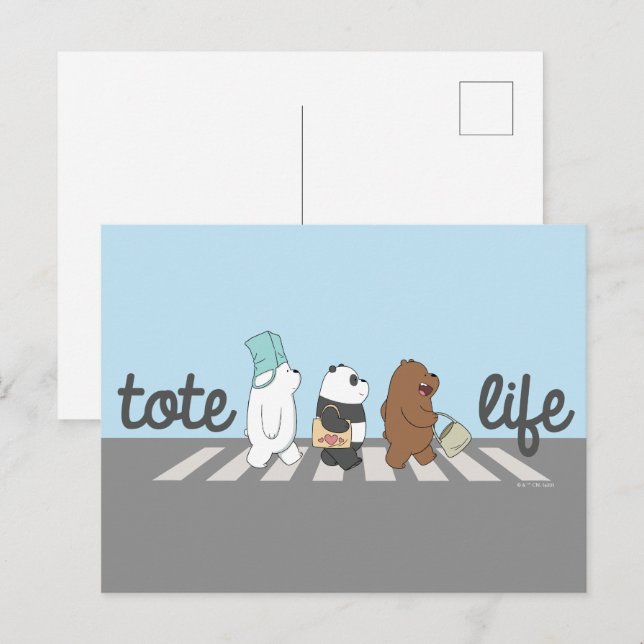 Wir Bare Bears - Tasche Life! Postkarte (Vorne/Hinten)