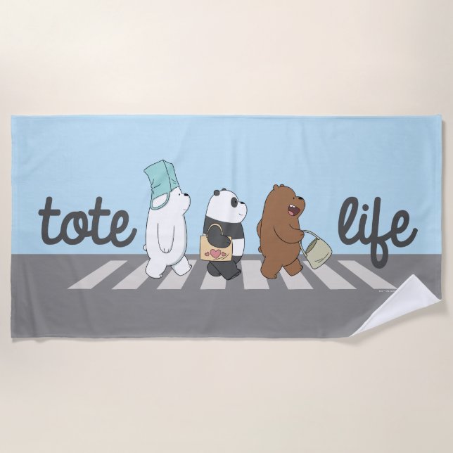 Wir Bare Bears - Tasche Life! Strandtuch (Vorderseite)