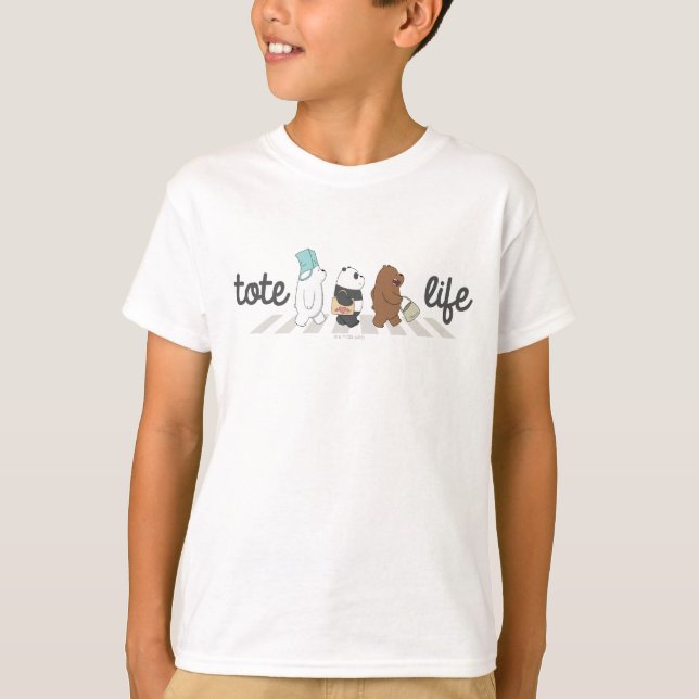 Wir Bare Bears - Tasche Life! T-Shirt (Vorderseite)