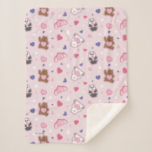 Wir Bare Bears - Valentinisches Herzmuster Sherpadecke