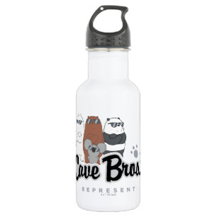 Wir Bären - Höhlenbros. vertreten Edelstahlflasche