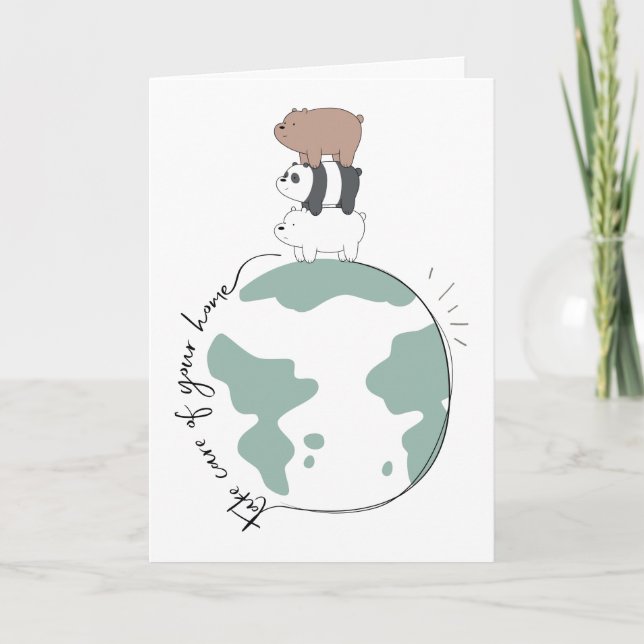 Wir Bären - kümmern uns um Ihre Zuhause Karte (Vorderseite)