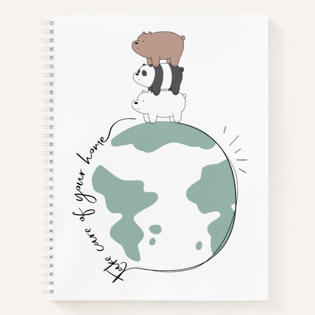 Wir Bären - kümmern uns um Ihre Zuhause Notizbuch (Vorderseite)