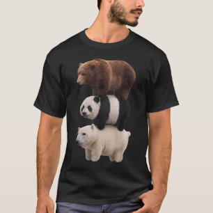 Wir Bären Realistischer Gestapelter Bares Meme T-Shirt