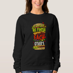 Wir beenden die Sandwiches des anderen  Paar Valen Sweatshirt