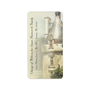 Wir befinden uns in einem neuen Castle New Address Adressaufkleber