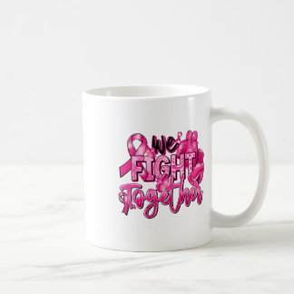 Wir bekämpfen gemeinsam rosa Brustkrebs-Aware des  Kaffeetasse