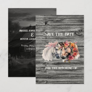 Wir bekommen heftige Western-Hochzeit Save The Date