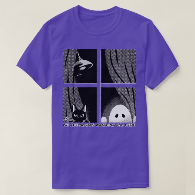 Wir beobachten Sie hier T-Shirt (Design vorne)