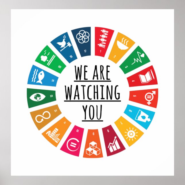 Wir beobachten, wie du dich unterschreibst poster (Vorne)