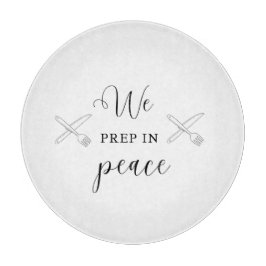 Wir bereiten in der PEACE Circle Glass Cutting Boa Schneidebrett