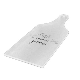 Wir bereiten uns auf den Friedensstifter vor Schneidebrett