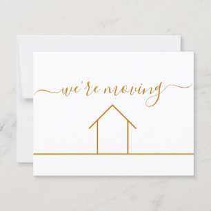 Wir bewegen Chic Gold Änderung der Adresse Neue Zu Karte