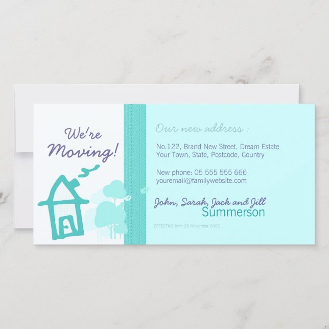 Wir bewegen Lichtbildkarte Ankündigung (Vorderseite)