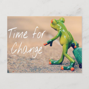 Wir bewegen uns! Aber nicht mit dem Frosch Postkarte