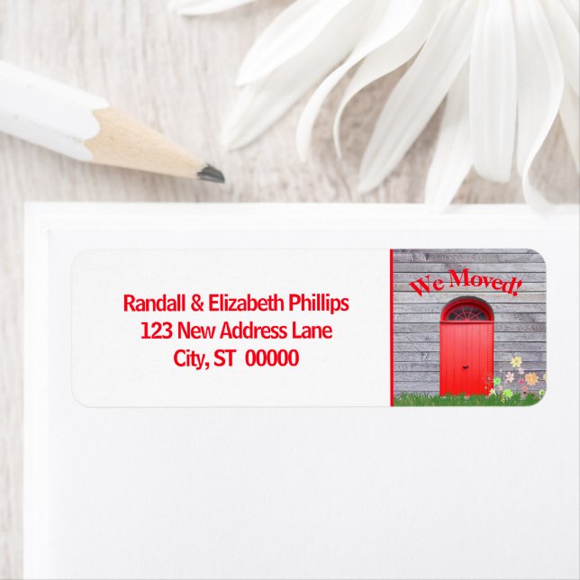 Wir bewegten Ankündigung Rote Blume Doppeltore (Insitu)