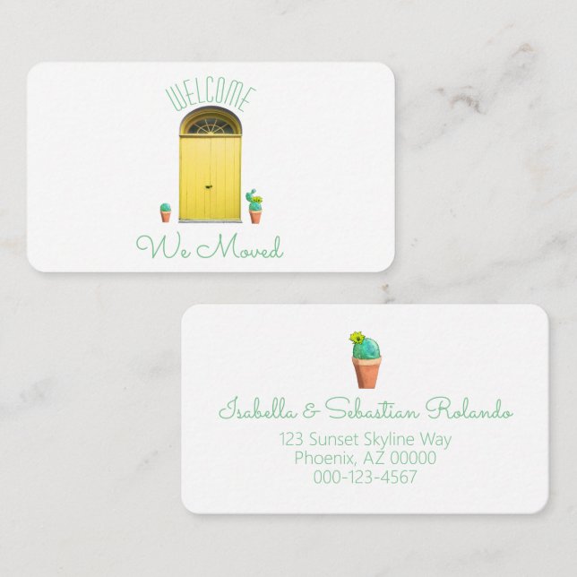 Wir bewegten Ankündigung Südwest-Gelben Türkaktus (Vorne/Hinten)