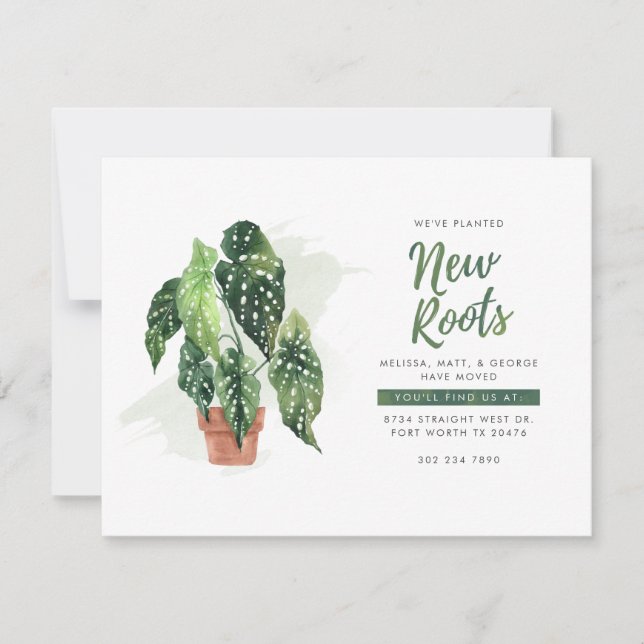 Wir bewegten die Ankündigung über botanische Beweg (Vorderseite)