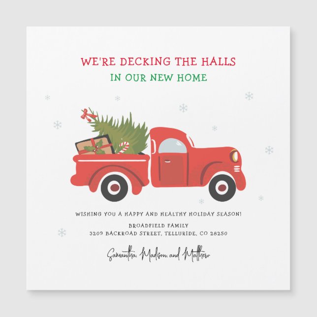 Wir bewegten die Ankündigung über Weihnachtsbewegu (Vorderseite)