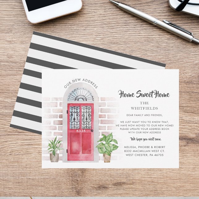 Wir bewegten die elegante Ankündigung (We've Moved Elegant Moving Announcement)