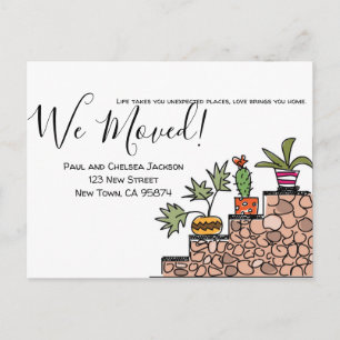 Wir bewegten Kakteen Postkarte