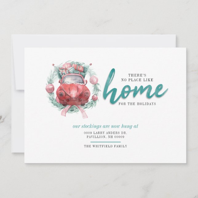 Wir bewegten uns keinen Ort wie Zuhause Weihnachte Ankündigung (Vorderseite)