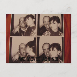 WIR BEWEGTEN WIEDER!! ANKÜNDIGUNGSPOSTKARTE