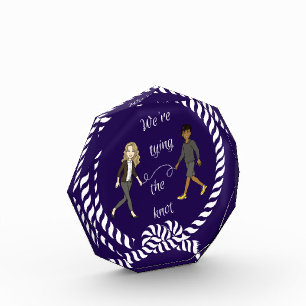 Wir binden das knot-nautikfarbene Anime Fotoblock