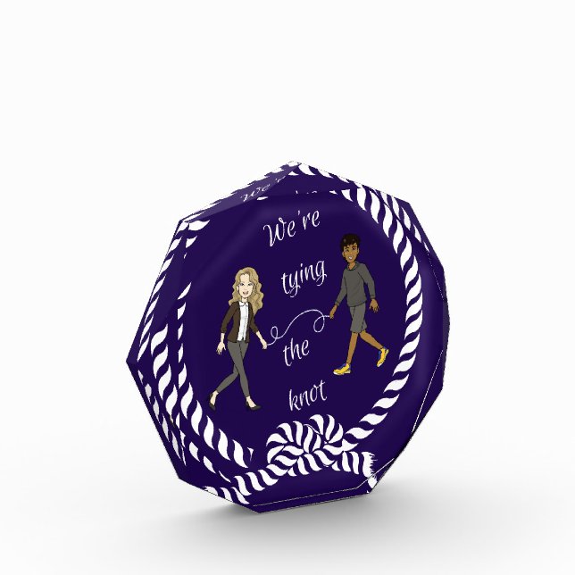 Wir binden das knot-nautikfarbene Anime Fotoblock (Links)