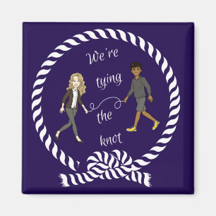 Wir binden das knot-nautikfarbene Anime Magnet