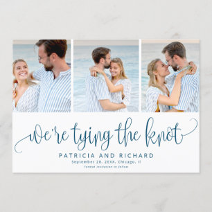 Wir binden den Knoten Save the Date 3 Foto Einladung