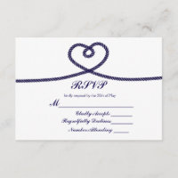 Wir binden die RSVP-Karte des Knot Nautical Rope H