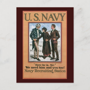 Wir brauchen euch den 2. Weltkrieg Postkarte