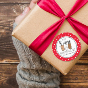 Wir brauchen mehr Angestellte wie Sie Weihnachtsge Runder Aufkleber