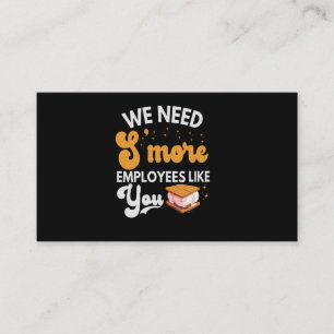 Wir brauchen mehr Mitarbeiter wie You Funny Campin Begleitkarte