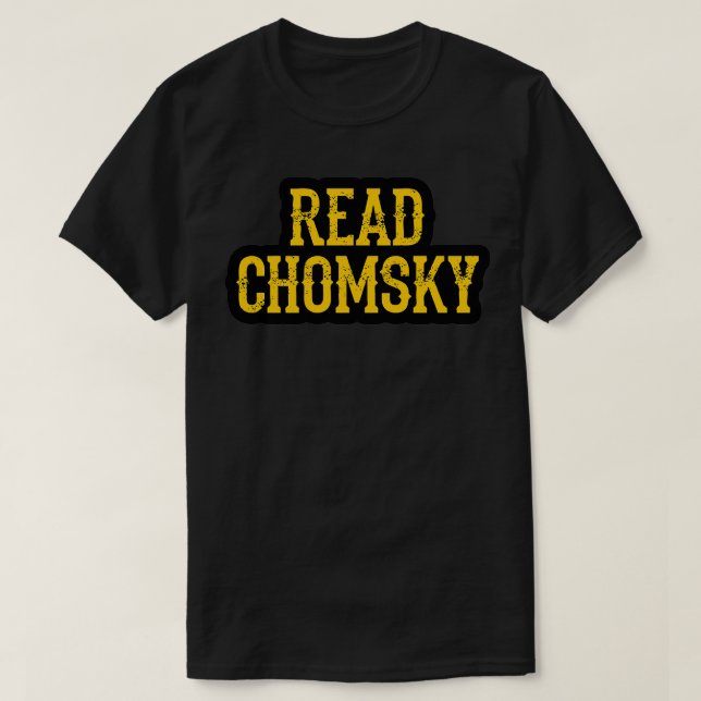 Wir brauchen mehr Noam Chomsky Kampf gegen Power Q T-Shirt (Design vorne)