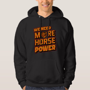 Wir brauchen mehr PS Turbo Kapuzenpullover Hoodie