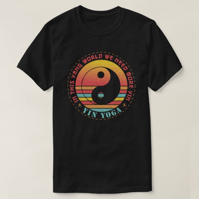 Wir brauchen mehr Yin Yoga T-Shirt (Design vorne)