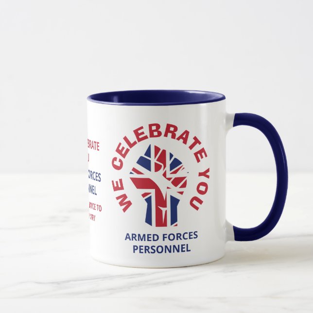 WIR CELEBRATE YOU Patriotic British Tasse (Rechts)