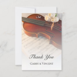 Wir danken Ihnen für die klassische Violine und We Dankeskarte