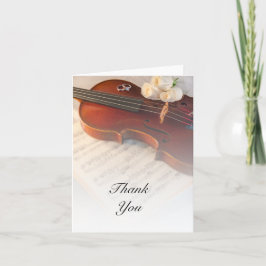 Wir danken Ihnen für die klassische Violine und We Dankeskarte